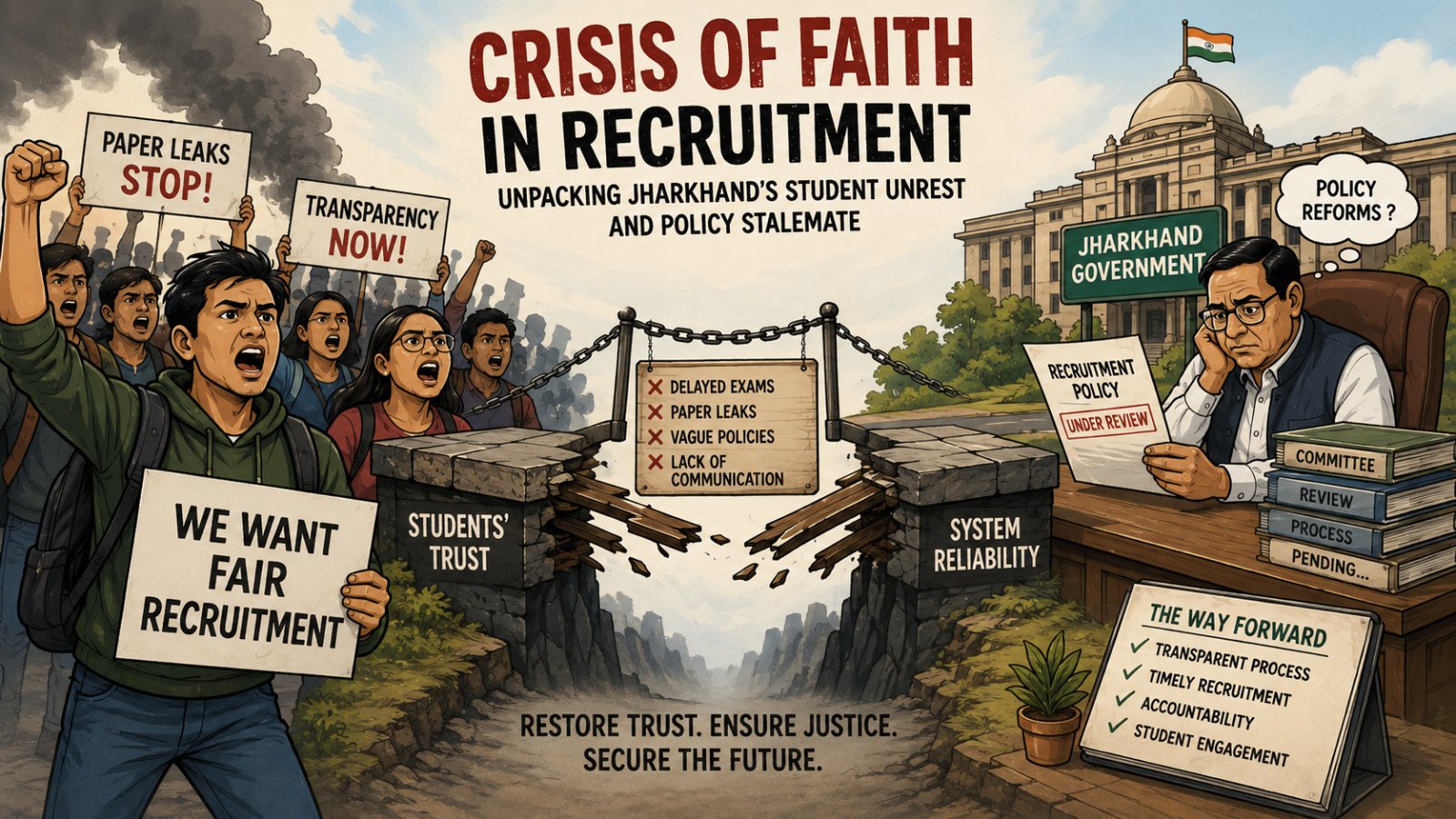 Crisis of Faith in Recruitment: Unpacking Jharkhand's Student Unrest and Policy Stalemate