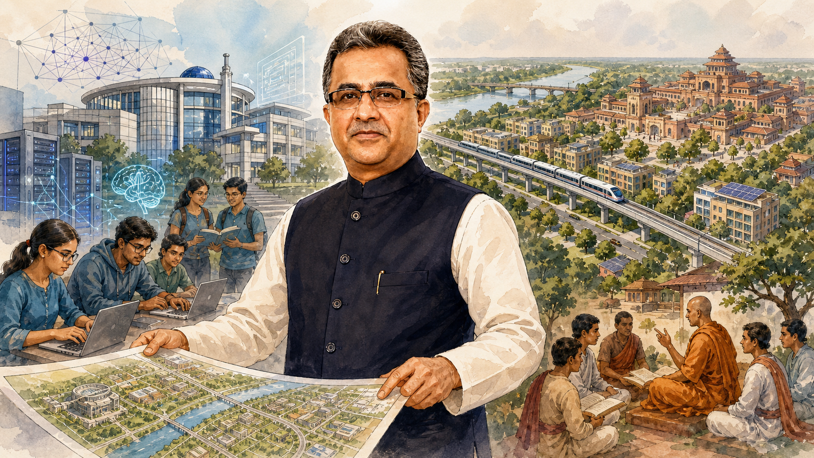 Bhagalpur's Next Leap: Nitish Mishra Puts AI University and Vikramshila Township at the Centre