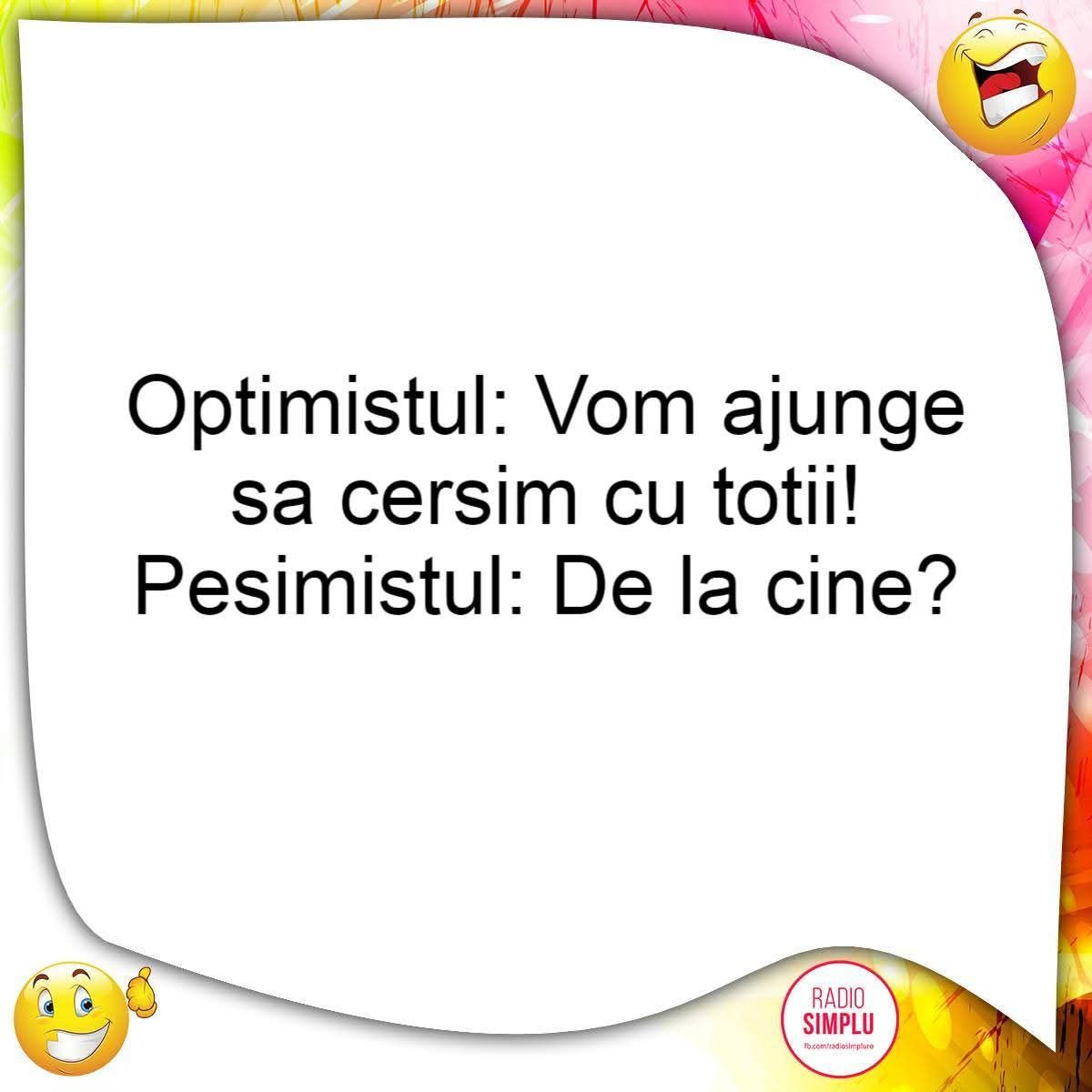 Optimistul si pesimistul