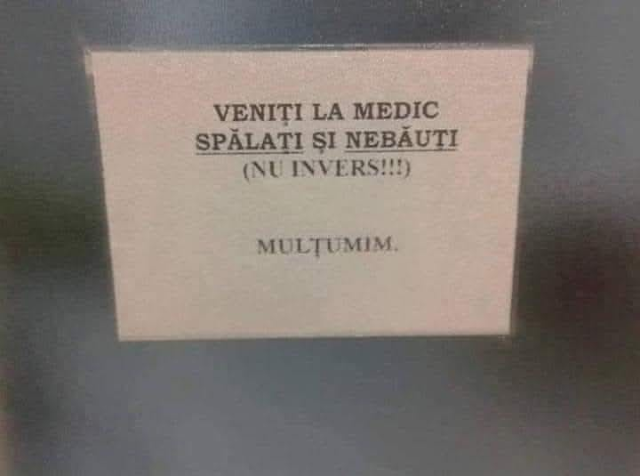 Veniti la medic