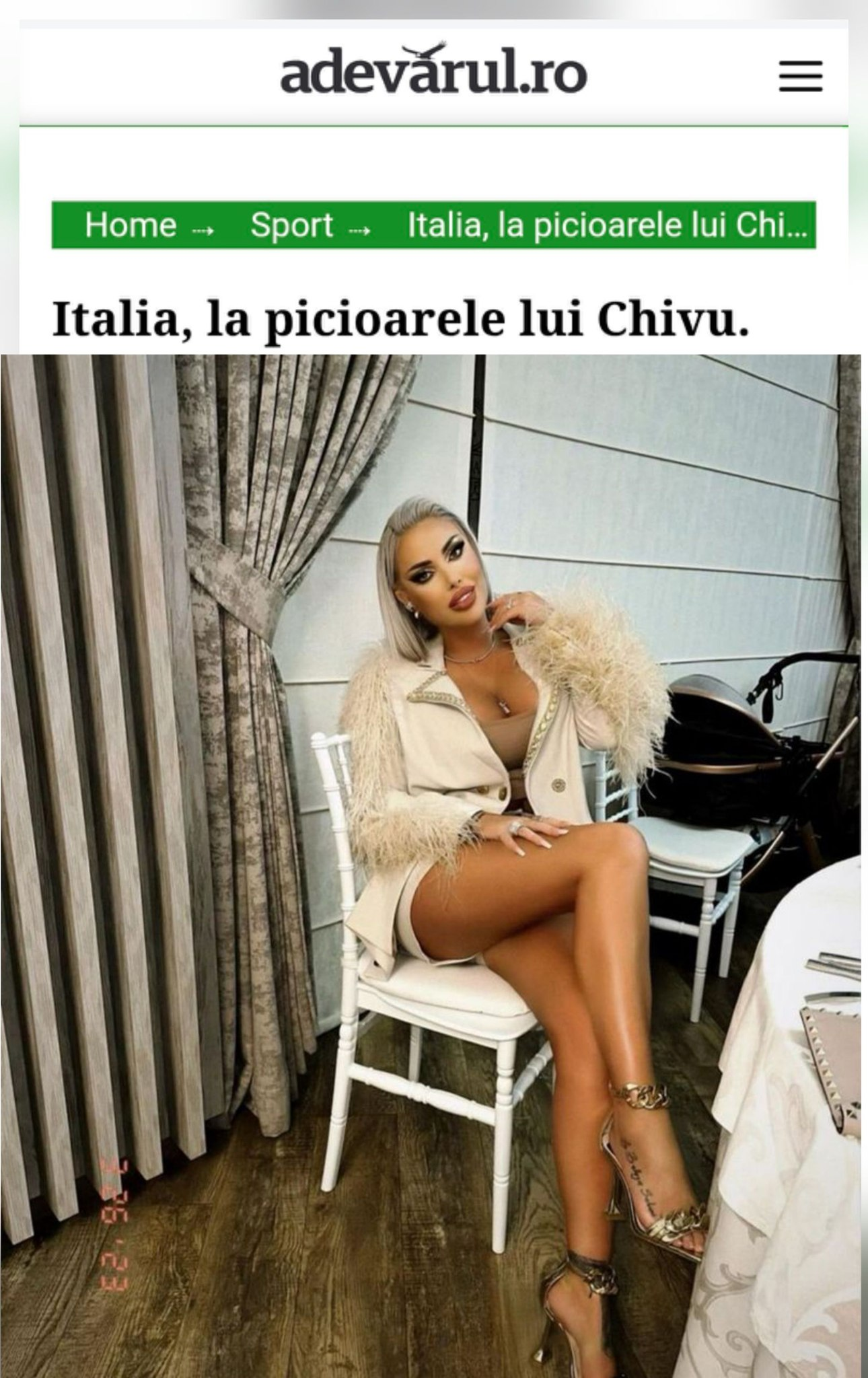 Italia, la picioarele lui Chivu