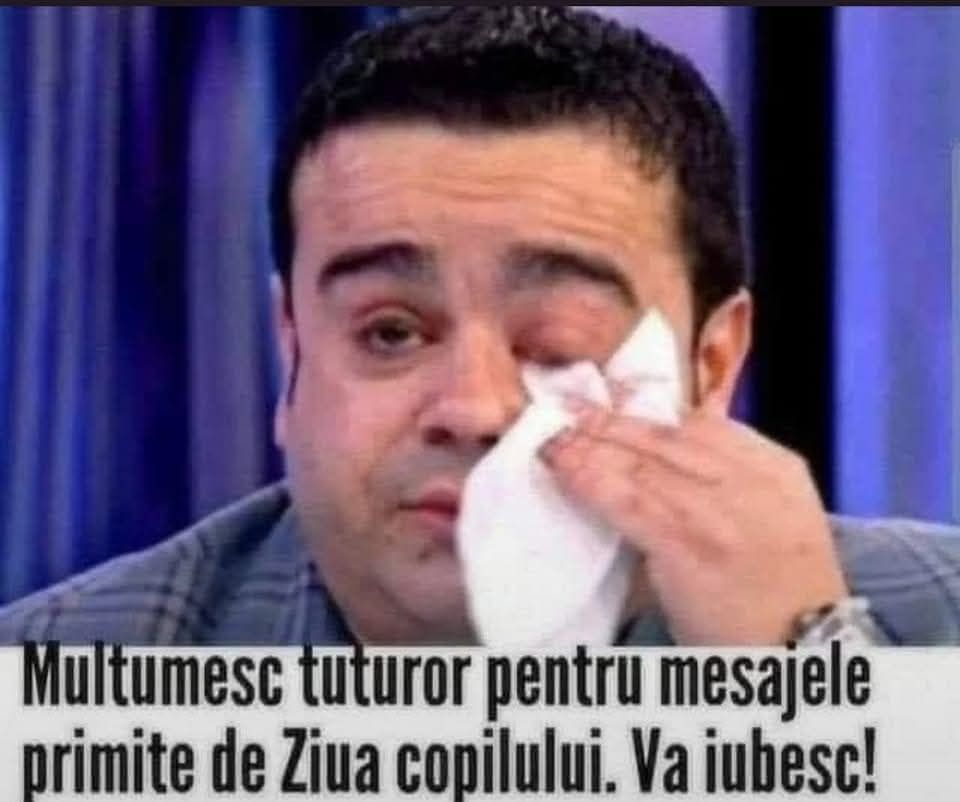 Adrian Minune multumeste pentru mesajele primite de Ziua Copilului