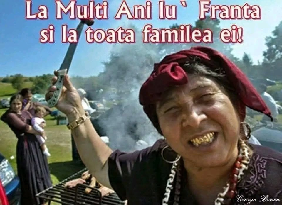 La multi ani lu Franta si la toata familia ei