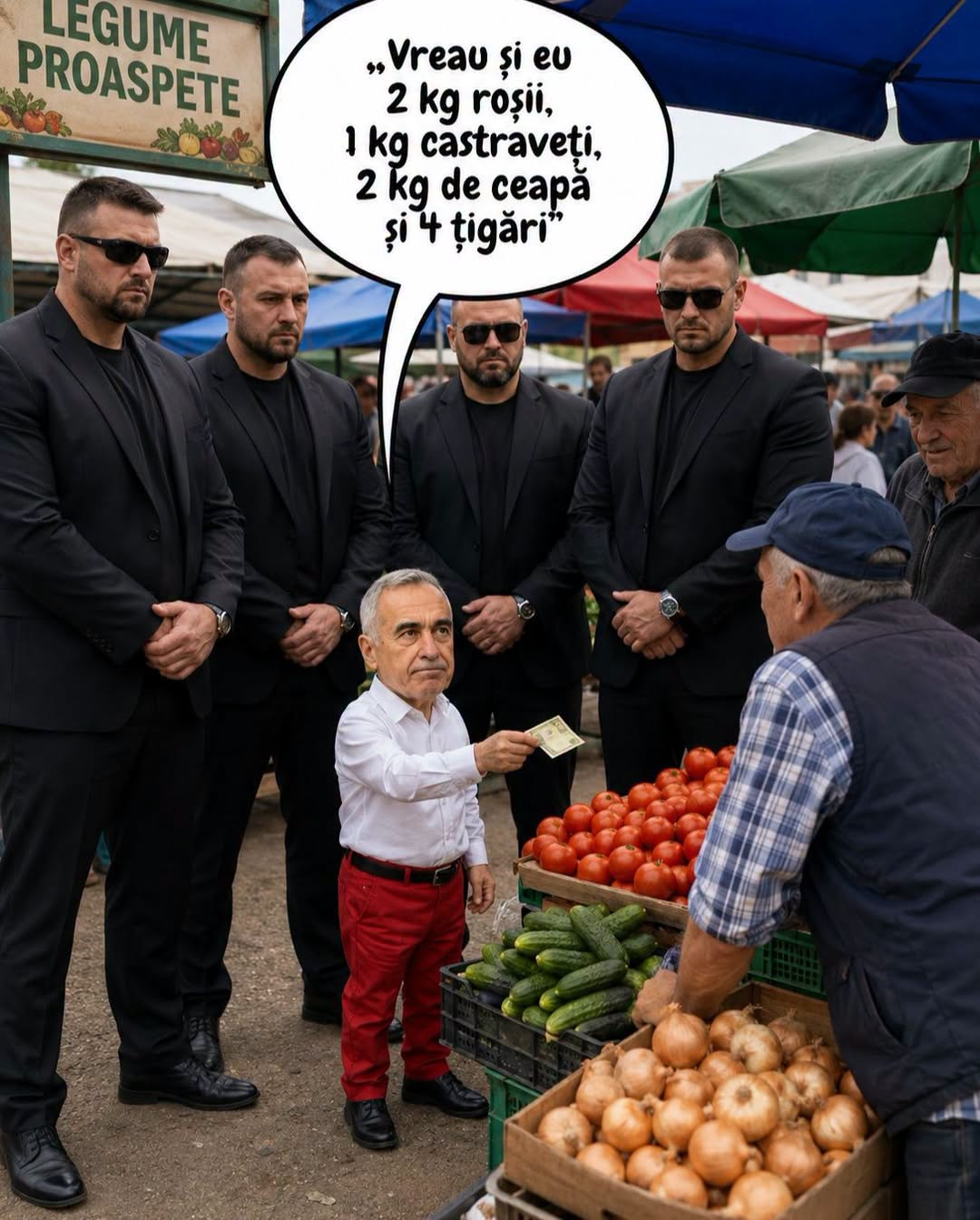 Calin Georgescu la piata