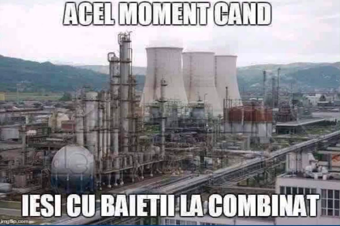 Acel moment cand iesi cu baietii la combinat