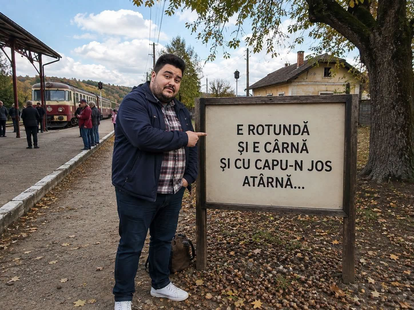 Este rotunda si e carna si cu capu-n jos atarna
