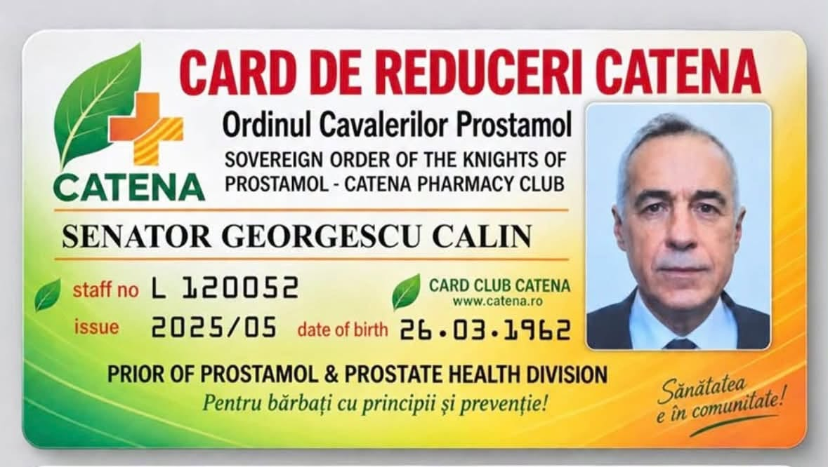 Card de reduceri Catena - Calin Georgescu