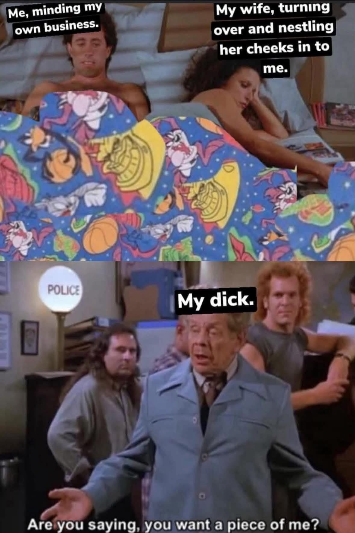 Me minding my own business