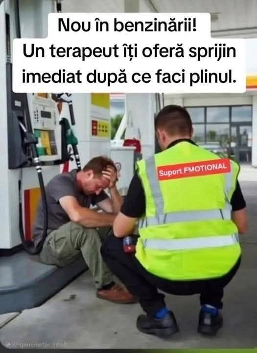 Nou in benzinarii: terapeut dupa ce faci plinul
