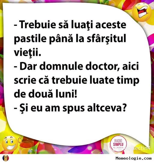 Pastile pana la sfarsitul vietii