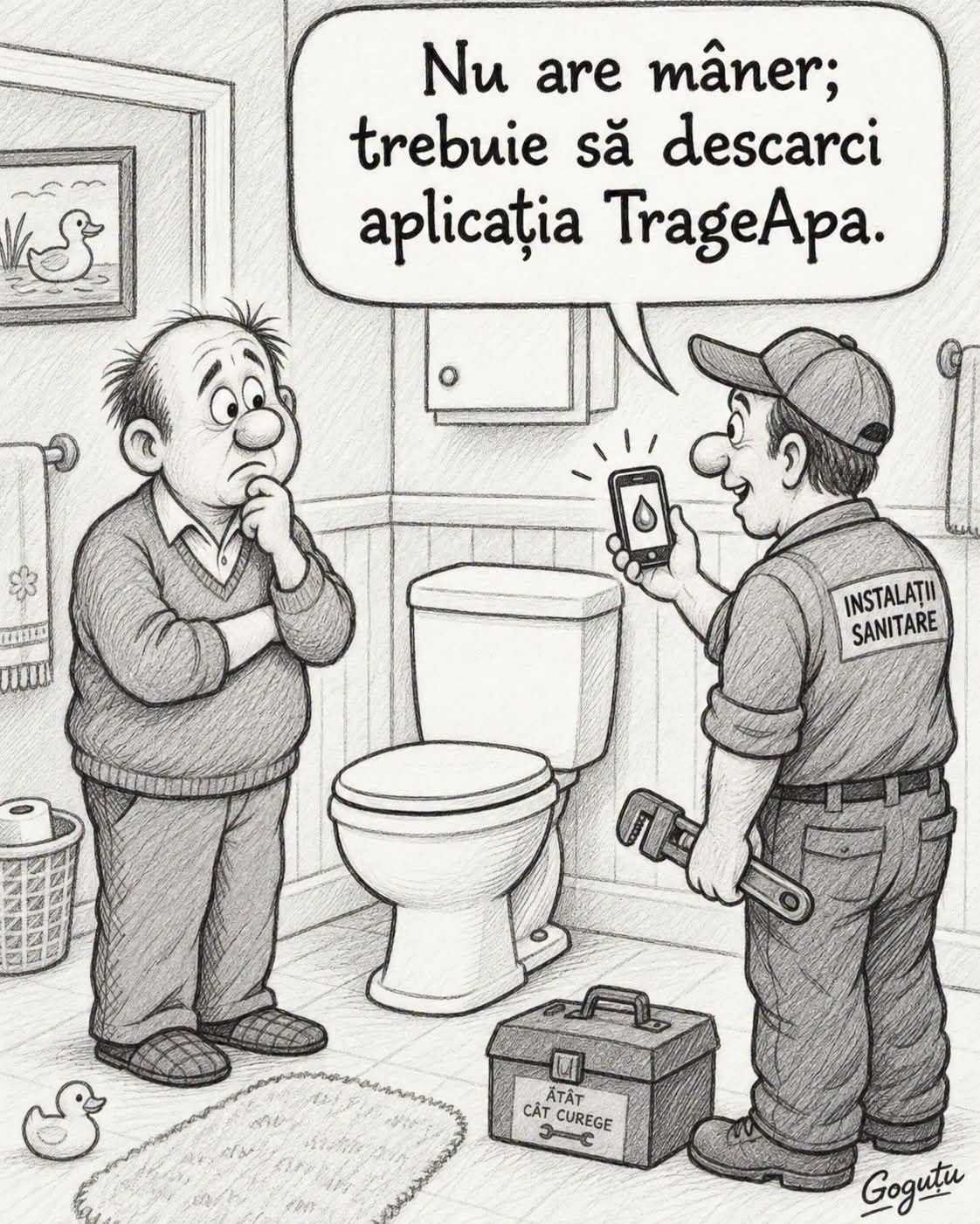 Trebuie să descarci aplicația TrageApa