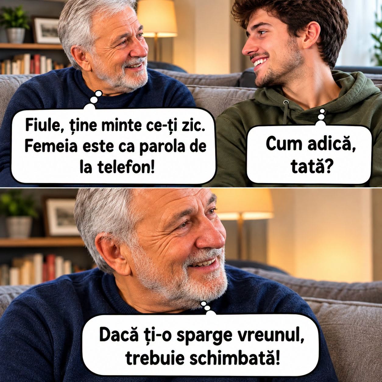 Femeia este ca parola de la telefon