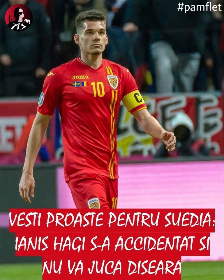 Vești proaste pentru Suedia: Ianis Hagi s-a accidentat
