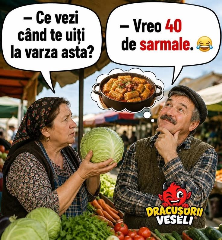 Vezi cum te uiți la varza asta?