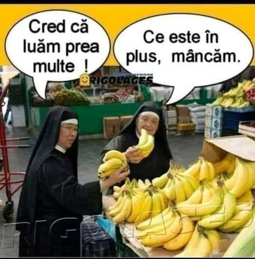 Luăm prea multe! Ce e în plus, mâncăm.