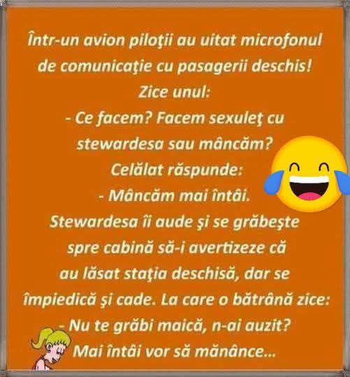 Piloții au uitat microfonul deschis