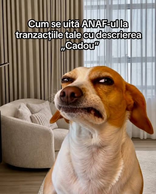 Cum se uita ANAF-ul la tranzactiile tale cu descrierea "Cadou"