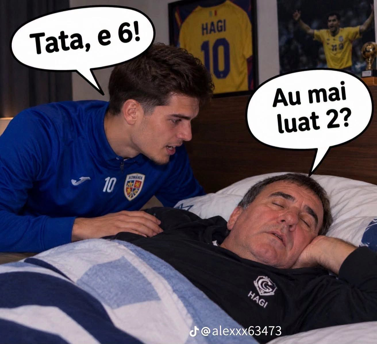 Ianis Hagi catre tatal sau: Tata, e 6!