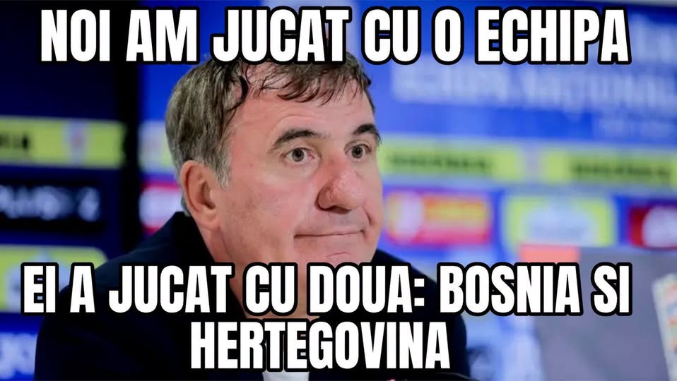 Noi am jucat cu o echipă, ei au jucat cu două