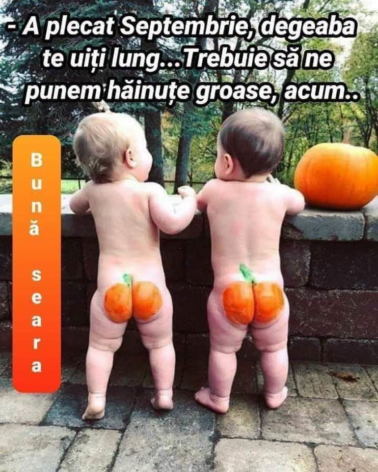 A plecat Septembrie, trebuie să ne punem hăinuțe groase