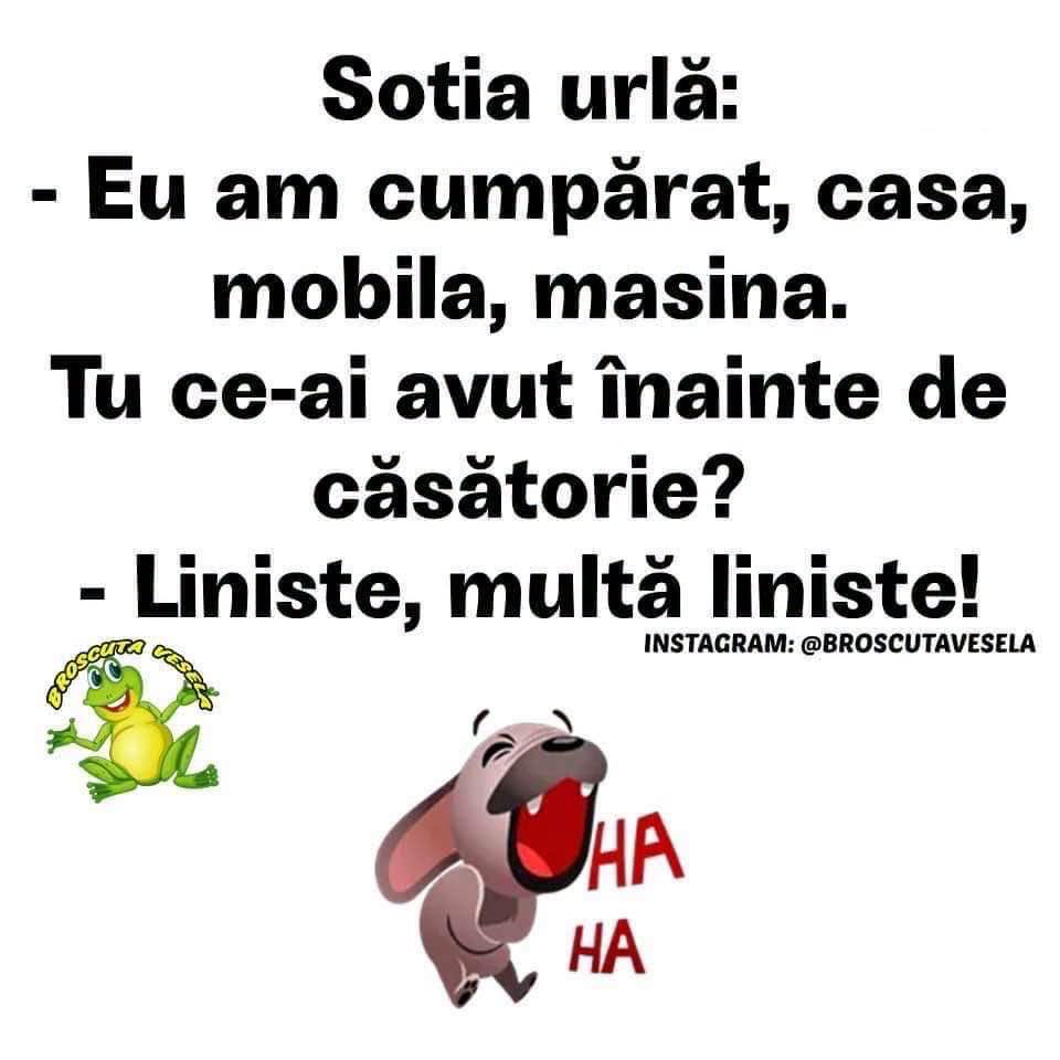 Tu ce-ai avut înainte de căsătorie? Liniște, multă liniște!
