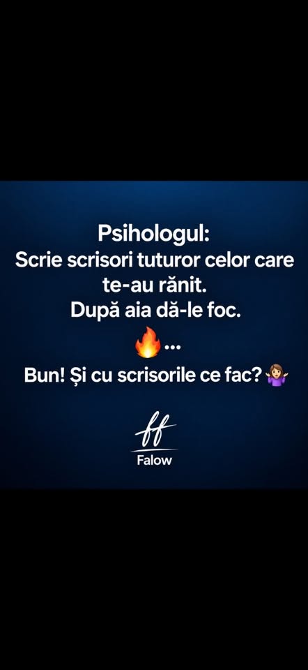 Psihologul: scrie scrisori tuturor celor care te-au rănit