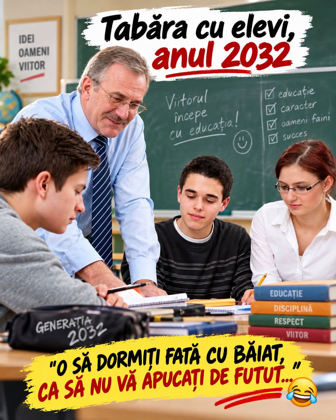 Tabăra cu elevi, anul 2032