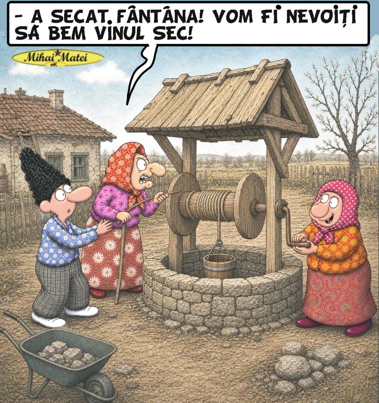 A secat fântâna! Vom fi nevoiți să bem vinul sec