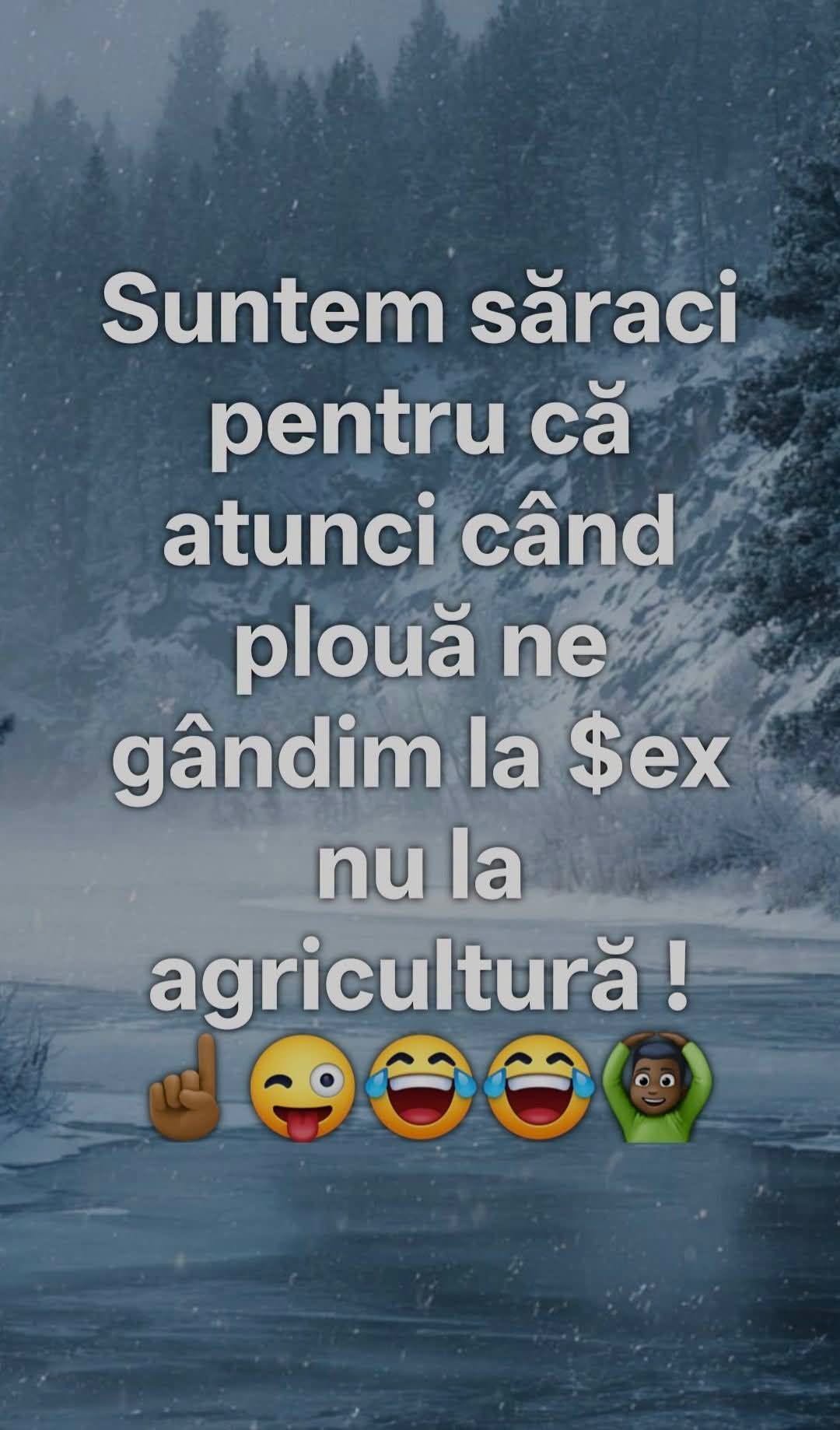 Suntem săraci pentru că atunci când plouă ne gândim la sex
