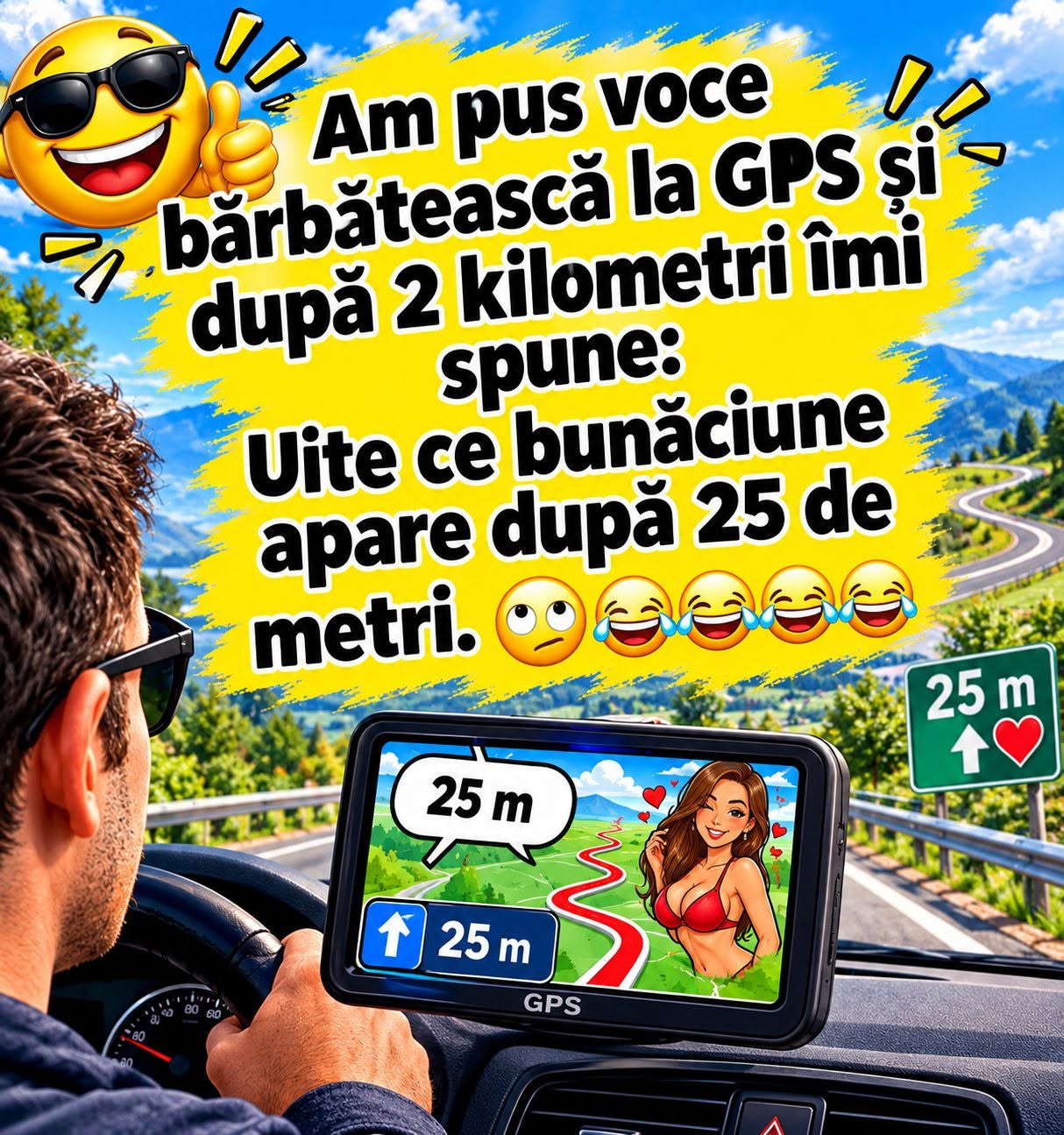 Am pus voce bărbătească la GPS