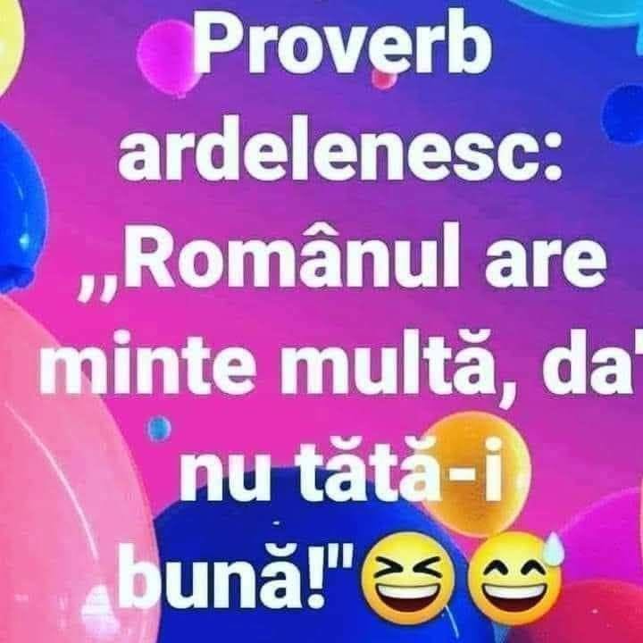 Proverb ardelenesc: Românul are minte multă, da' nu tătă-i bună