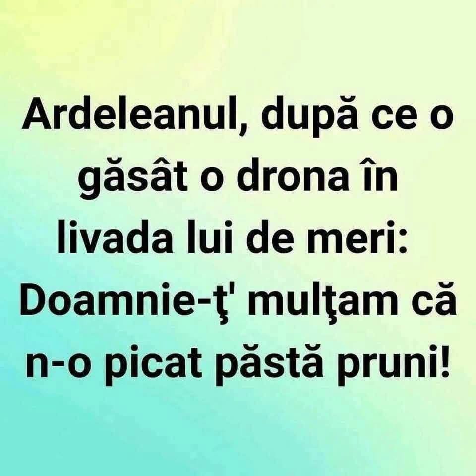 Ardeleanul, după ce a găsit o dronă în livada lui de meri