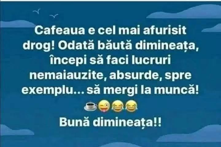 Cafeaua e cel mai afurisit drog