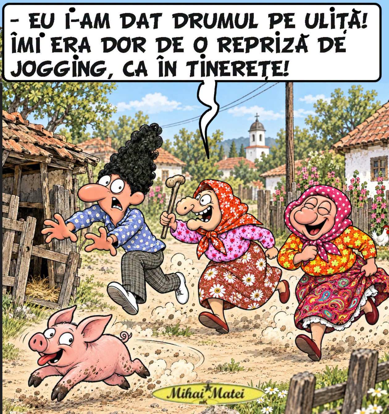 I-am dat drumul pe uliță, îmi era dor de o repriză de jogging