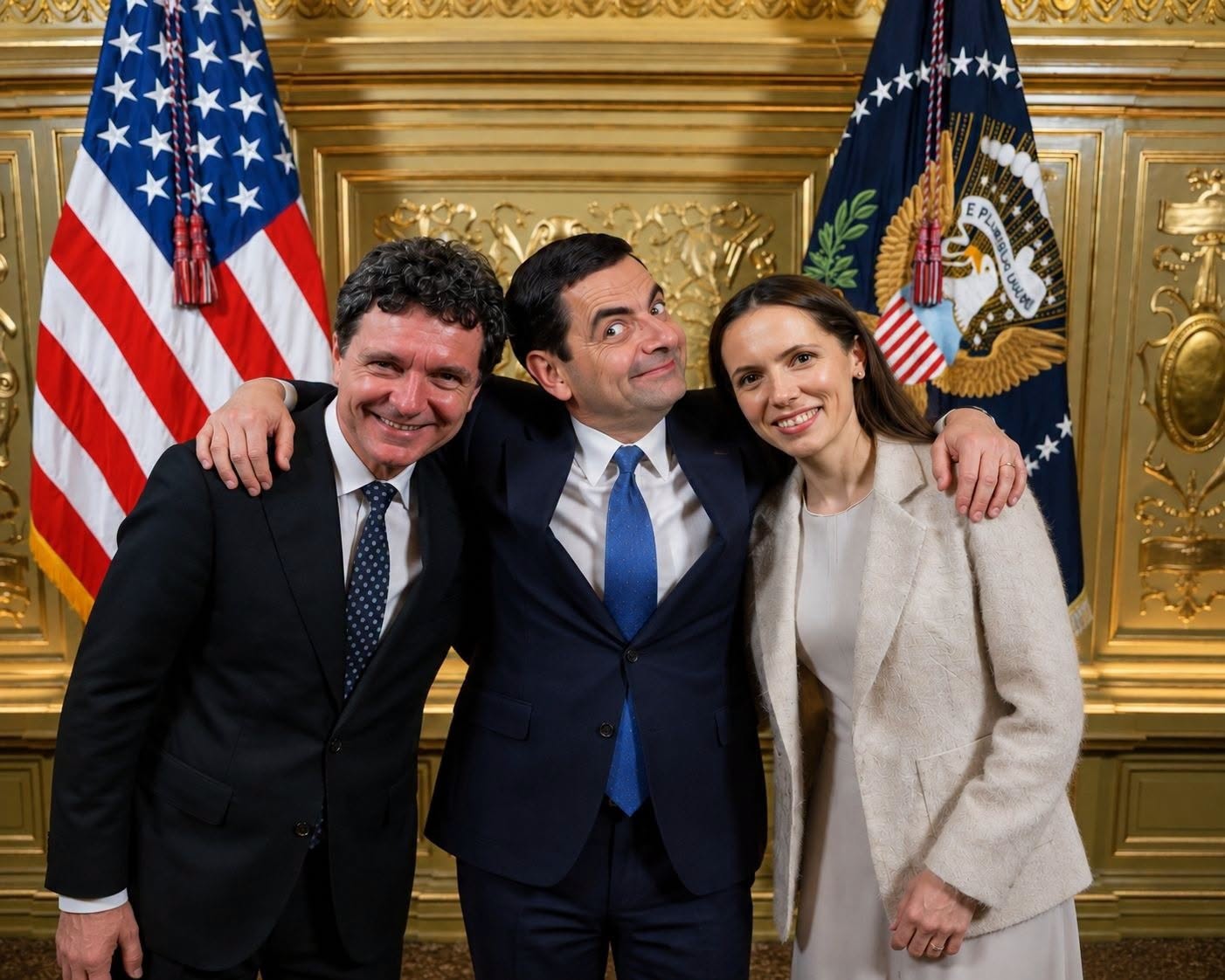 Poza de la Casa Albă, varianta cu Mr. Bean