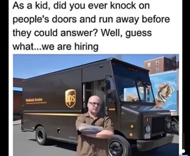 As a kid, did you ever knock on doors and run away? Well, we are hiring