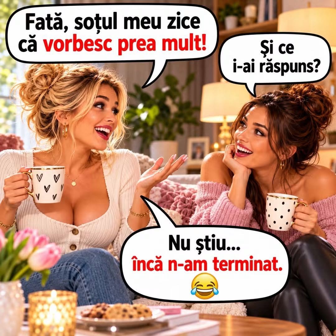 Fată, soțul meu zice că vorbesc prea mult