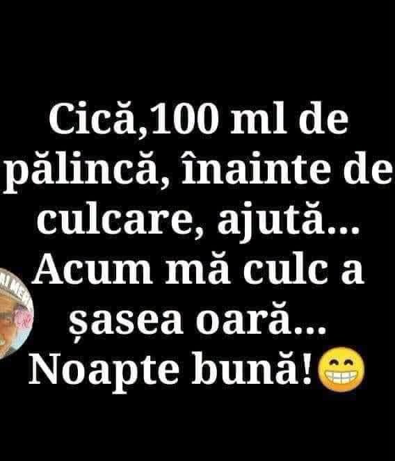 Cică 100 ml de pălincă înainte de culcare ajută