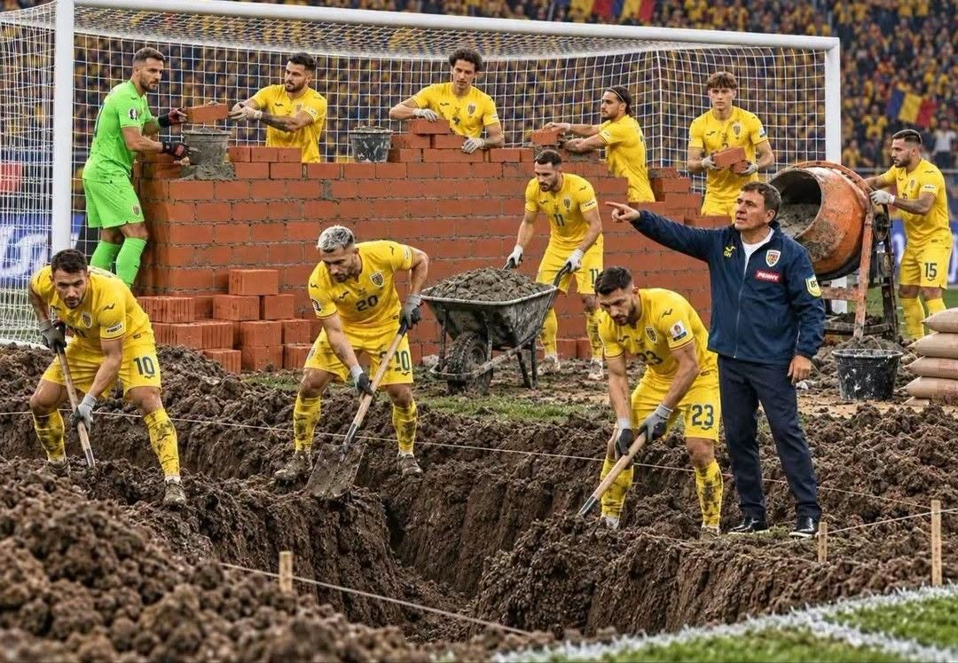 Hagi construiește apărarea contra Suediei! Zidul Galben