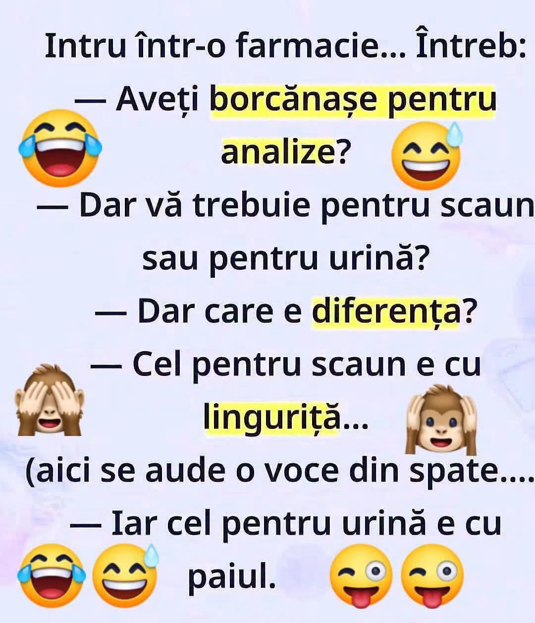 Aveți borcănașe pentru analize?