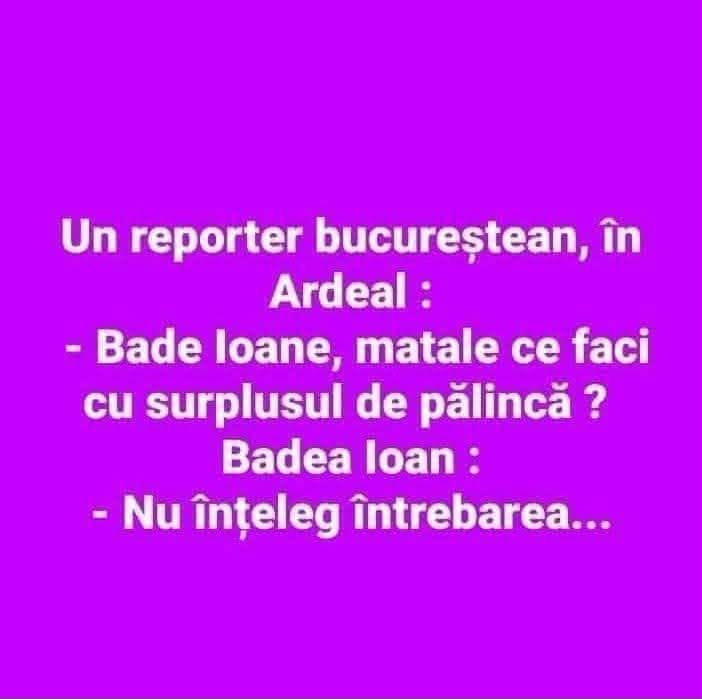 Bade Ioane, ce faci cu surplusul de pălincă?