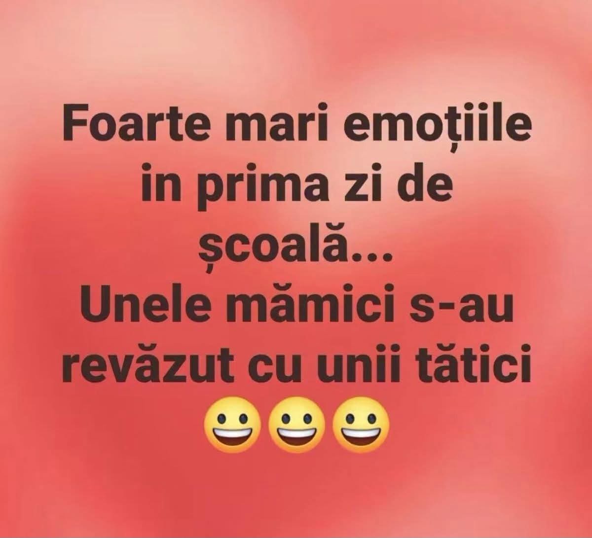 Emoții mari în prima zi de școală