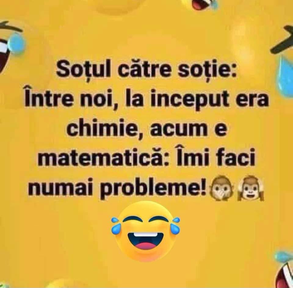 La început era chimie, acum e matematică
