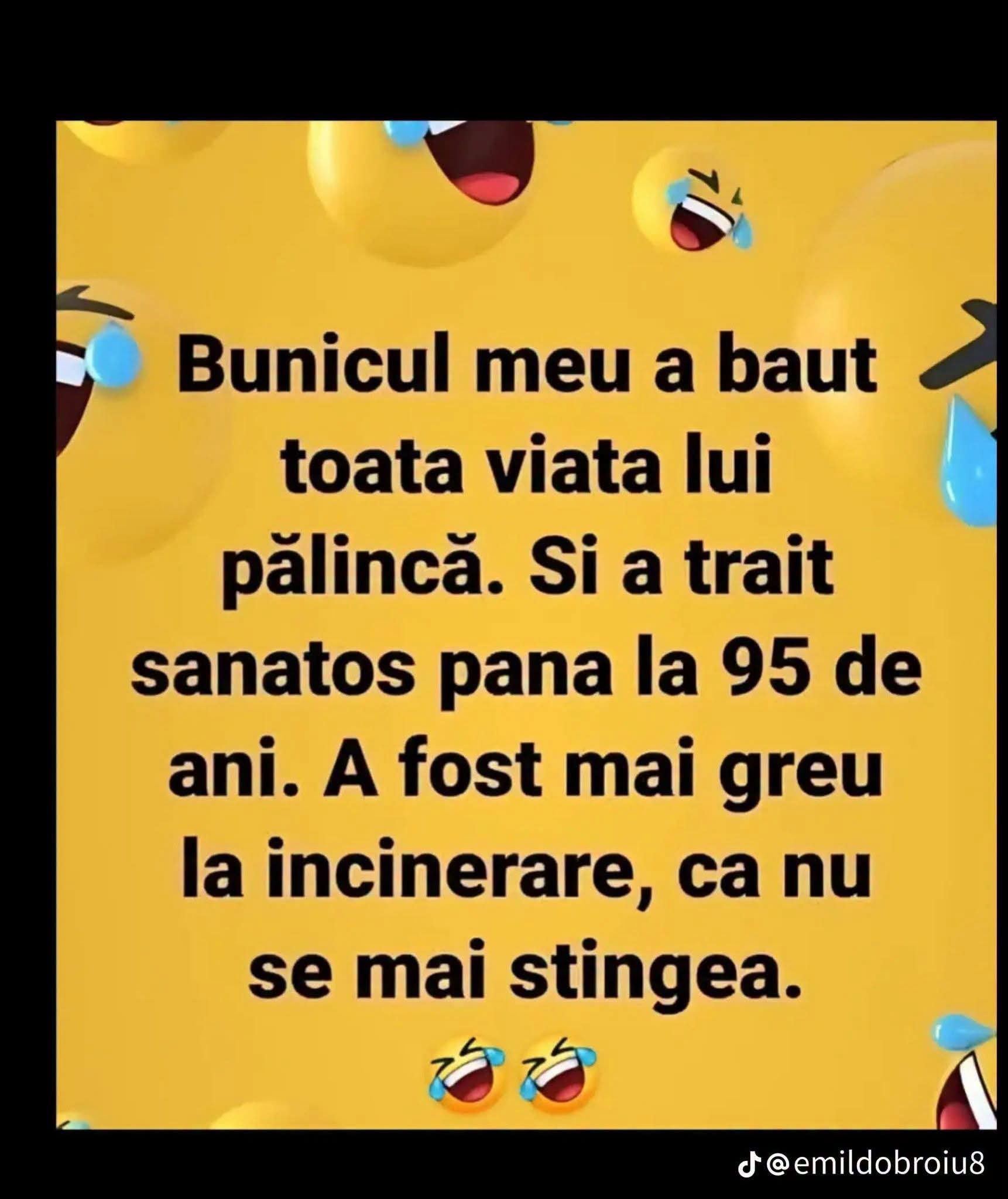 Bunicul meu a băut toată viața pălincă
