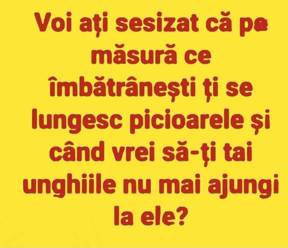 Pe măsură ce îmbătrânești, ți se lungesc picioarele