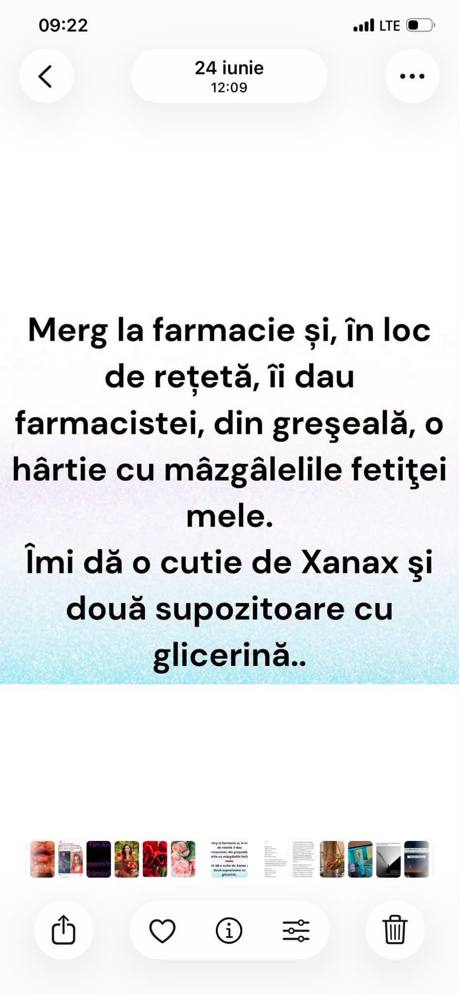 Merg la farmacie cu mâzgălelile fetiței în loc de rețetă
