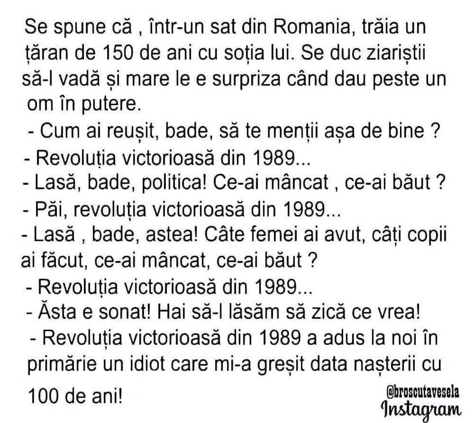 Țăranul de 150 de ani și revoluția din 1989