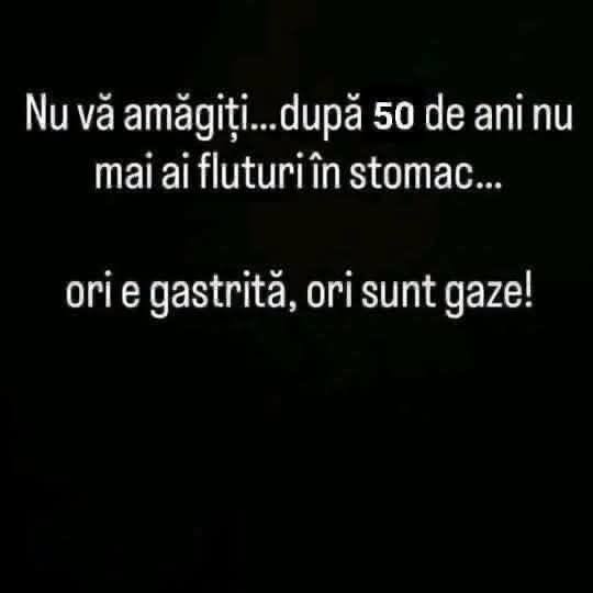 După 50 de ani nu mai ai fluturi în stomac