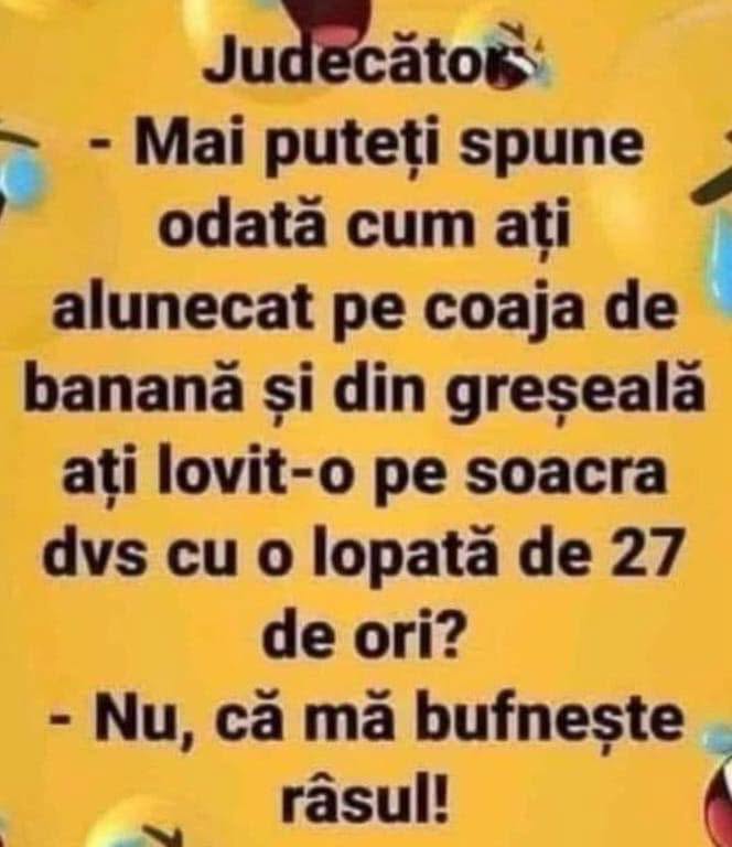 Judecătorul, coaja de banană și soacra
