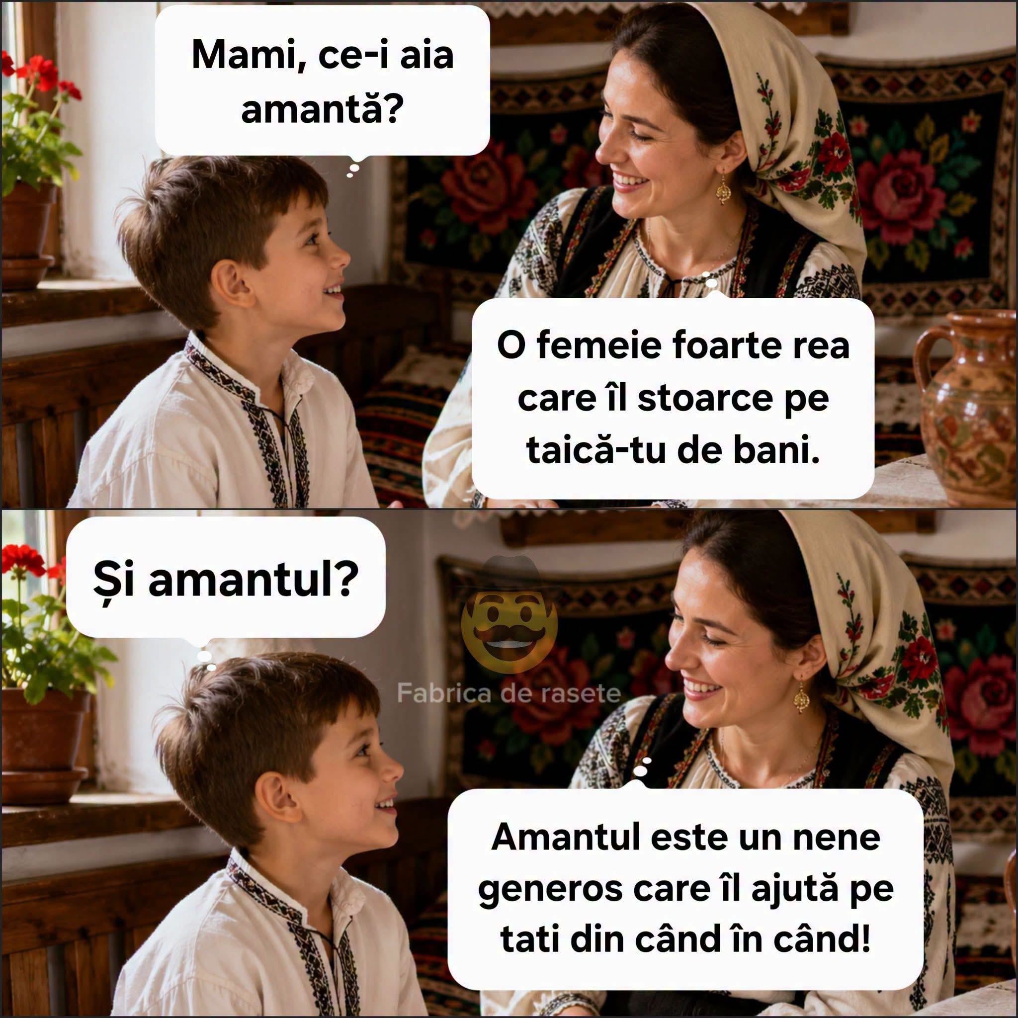 Mami, ce-i aia amantă?